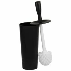 Cheapest ๐งจ Home Basics Plastic Toilet Brush Holder, Black โค๏ธ