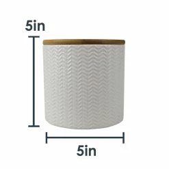 Top 10 ❤️ Home Basics Wave Small Ceramic Canister, White ⌛ -Home Basics Sales 04d17c4cc20446dab0887559fe05fe76 1080x