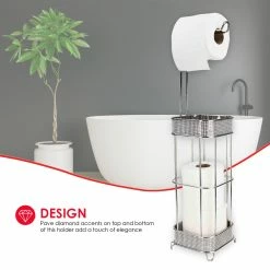 Top 10 🔔 Home Basics Diamond Collection Free-Standing Dispensing Toilet Paper Holder, Chrome 🤩 -Home Basics Sales 08f028b1c44047668d8ab1f8f8c0ffb2 5878a77a 9c6a 46a4 b415 c8a758b028ca 1080x
