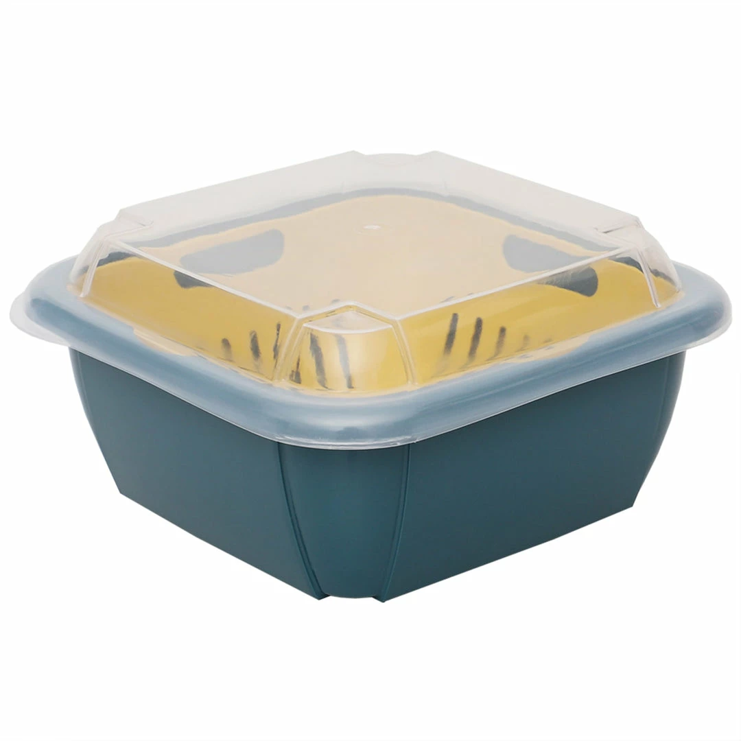 New 🎉 Home Basics Plastic Container with Strainer Basket and Clear Lid, Multi-Color ⭐ 7 New 🎉 Home Basics Plastic Container with Strainer Basket and Clear Lid, Multi-Color ⭐ - Image 5