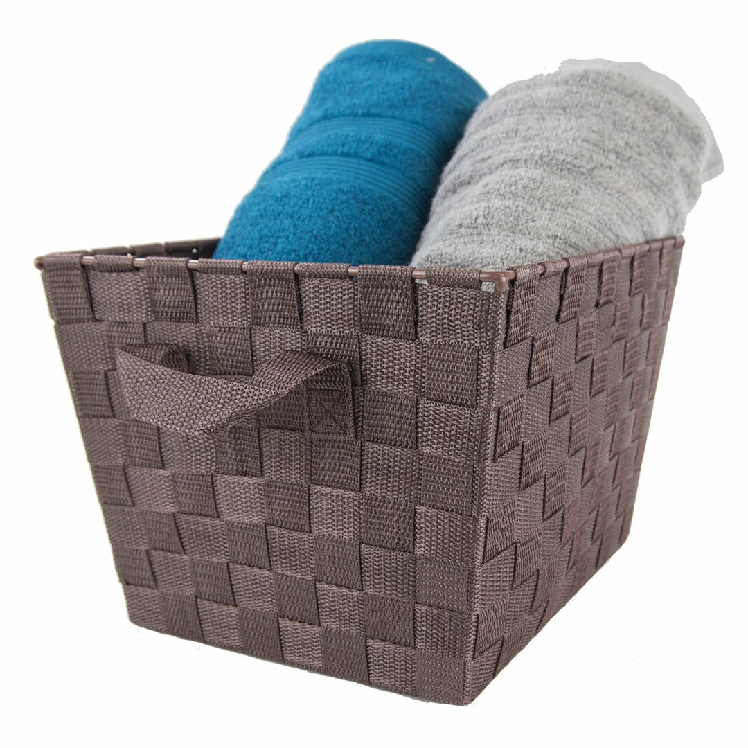 Top 10 ๐ Home Basics Polyester Woven Strap Open Bin, Brown โญ 7 Top 10 ๐ Home Basics Polyester Woven Strap Open Bin, Brown โญ - Image 5