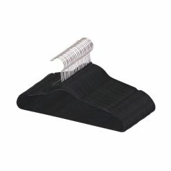 Wholesale 🧨 Home Basics Velvet Hanger, (Pack of 25), Black 🎉