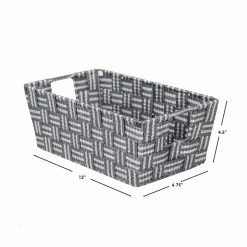 Flash Sale 🌟 Home Basics Stripe Woven Strap Small Storage Bin, Grey 🌟 -Home Basics Sales 100c072277eb46a5994132e41483e8cd 7eafd3e2 5a4b 44c8 9b6c 92c3c9401fd3 1080x