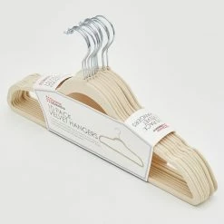 New 🧨 Home Basics 10 Piece Velvet Hanger, Ivory ❤️ -Home Basics Sales 1021f848dde9440191ef462547e96c61 1080x