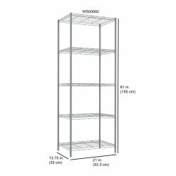 Best Sale 👍 Home Basics 5 Tier Steel Wire Shelf, Grey 🌟 -Home Basics Sales 1120a24b6b3d4ad8a789a41400509d89 1080x