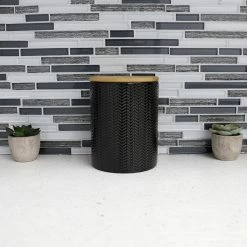 Budget 🔔 Home Basics Wave Medium Ceramic Canister, Black ✨ -Home Basics Sales 1161f75351fc46e1bef5c16349c7f1f8 1080x