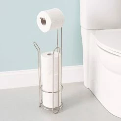Deals 🔥 Home Basics Heavy Duty Free-Standing Dispensing Toilet Paper Holder, Satin Nickel 🔔 -Home Basics Sales 116d02703acf4b60a5c8244ff15cedff 1080x