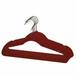 Wholesale 🔔 Home Basics 10 Piece Velvet Hanger, Burgundy ✨