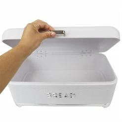 Promo 🔔 Home Basics Michael Graves Design Soho Swing Up Lid Tin Bread Box, White 😀 -Home Basics Sales 142a13ef38464a50aa67a625bf253279 fdb0ac09 82cc 4140 a817 600e9c751a87 1080x