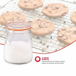 Outlet 🌟 Home Basics 34 oz. Glass Pickling Jar with Wire Bail Lid and Rubber Seal Gasket ⌛ -Home Basics Sales 142ab389b9004e13aae92d9caeafac91 d28b5fac 3f29 4640 8957 109aeb590c27 1080x