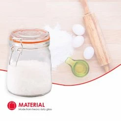 Outlet 🌟 Home Basics 34 oz. Glass Pickling Jar with Wire Bail Lid and Rubber Seal Gasket ⌛ -Home Basics Sales 162cec5ed7bf44378b3ae56345f6f18f e518e6c5 50a7 40fd 81ec 2712e4bad024 1080x