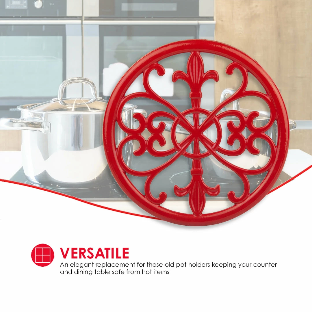 Best reviews of ๐ Home Basics Fleur De Lis Collection Cast Iron Trivet, Red ๐ 8 Best reviews of ๐ Home Basics Fleur De Lis Collection Cast Iron Trivet, Red ๐ - Image 6