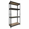 Best Pirce 🎁 Home Basics Quick Assembly 5 Tier Heavy Duty Shelf, (25" x 59"), Black ❤️