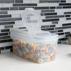 Deals 😍 Home Basics Small Plastic Cereal Dispenser with Pour Spout, Clear 🤩 -Home Basics Sales 193b8b7d696a4de5af97a1e824bf136e 1080x