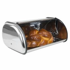 Brand new ✨ Home Basics Roll-Top Lid Stainless Steel Bread Box, Silver ❤️