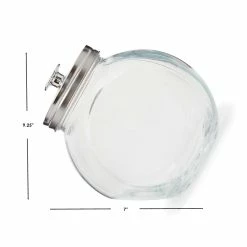 Wholesale 🛒 Home Basics X-Large 131.87 oz. Round Glass 🍬 Candy Storage Jar with Stainless Steel Top, Clear 🔔 -Home Basics Sales 1b369c4884a14ff5985b3fa9f52ef7bb d606e887 8ff3 4de5 99d0 22d59a179ca5 1080x