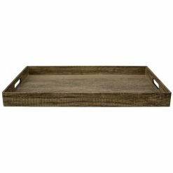 Buy 🌟 Home Basics Wood-Like Rustic Serving Tray with Cut-Out Handles, Brown ⭐ -Home Basics Sales 1beb186b9c294a2c87940e23a1f81ea6 1080x