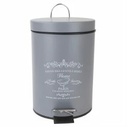 Best reviews of 😉 Home Basics Paris 3 Liter Waste Bin, Grey ❤️