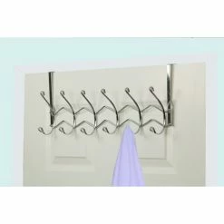 Best deal โญ Home Basics Chrome Plated Steel 6 Hook Over the Door Hanging Rack ๐งจ