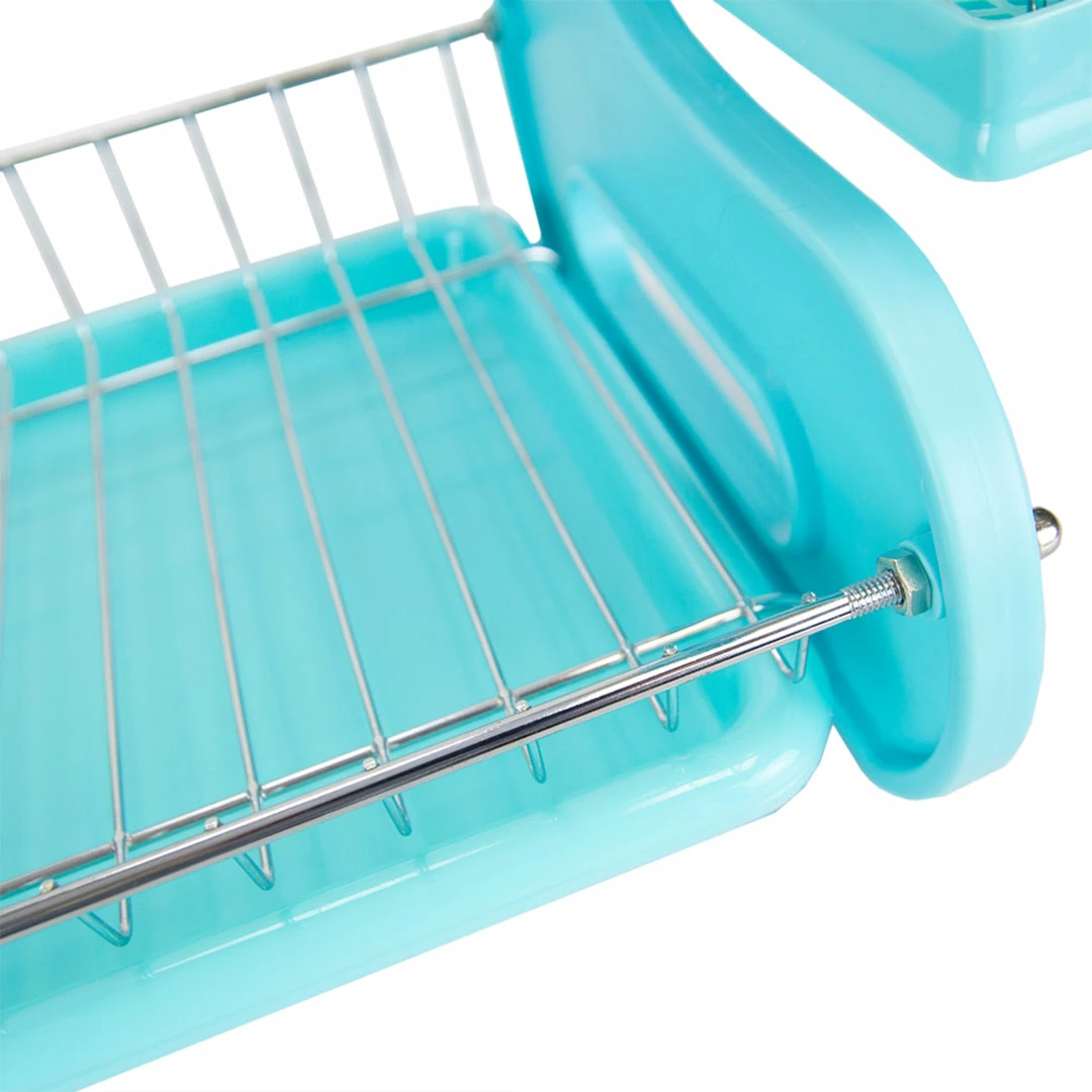 Deals 😉 Home Basics 2 Tier Plastic Dish Drainer, Turquoise ✔️ 8 Deals 😉 Home Basics 2 Tier Plastic Dish Drainer, Turquoise ✔️ - Image 6