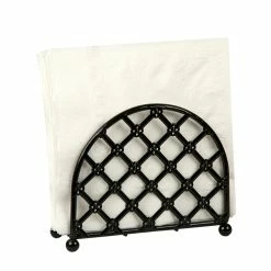 Budget 🎁 Home Basics Lattice Collection Free-Standing Napkin Holder, Black 😍