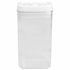 Budget 💯 Home Basics 2.3 Liter Twist 'N Lock Air-Tight Square Plastic Canister, White 🎁 -Home Basics Sales 2384d016b47641b2a14a8120941bb10f ab302050 d75f 42ee 815c 87e562cc81ae 1080x