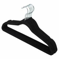 Coupon 🔔 Home Basics Velvet Hanger, (Pack of 10), Black 👍
