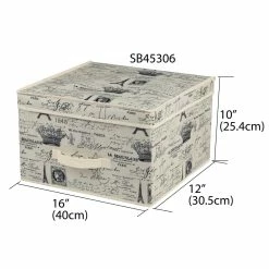 Brand new ✔️ Home Basics Paris Collection Non-Woven Storage Box, Natural 💯 -Home Basics Sales 2546bc8f650d4c82a790d2f93c972200 1080x