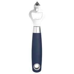 Outlet 🎁 Home Basics Meridian Stainless Steel Bottle Opener, Indigo 🔔