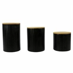 Flash Sale 👍 Home Basics Wave Small Ceramic Canister, Black 🧨 -Home Basics Sales 29264f85eba6413eba5bbc1c38475c7b bcfa0597 f242 4fc9 b7a8 e0ac011fb95c 1080x