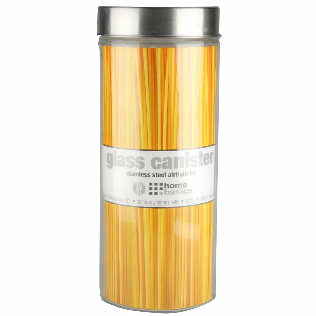 Top 10 😍 Home Basics X-Large 67oz. Round Glass Canister with Air-Tight Stainless Steel Twist Top Lid, Clear 😍 3 Top 10 😍 Home Basics X-Large 67oz. Round Glass Canister with Air-Tight Stainless Steel Twist Top Lid, Clear 😍