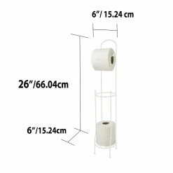 Best Sale 🌟 Home Basics Free-Standing Vinyl 🧥 Coated Steel Dispensing Toilet Paper Holder, White ⭐ -Home Basics Sales 2b4d13124d314a56814514f18e0a1ebe 3cc40290 027d 4a4f 90c8 4d6c43802ee3 1080x