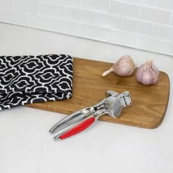 Best Sale 😀 Home Basics Rubber Grip Zinc Plated Steel Garlic Presser, Red ✨ -Home Basics Sales 2ceb0a6b59464c61a5f50082240bad61 1080x