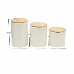 Flash Sale 🔔 Home Basics Scallop 3 Piece Ceramic Canister Set With Bamboo Tops, White ⭐ -Home Basics Sales 2d86e991a48c41adbb66de7977e53354 1080x