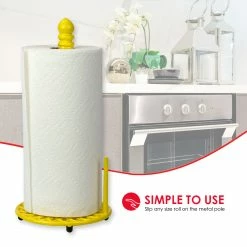 Hot Sale ✔️ Home Basics Sunflower Free-Standing Cast Iron Paper Towel Holder with Dispensing Side Bar, Yellow 🔔 -Home Basics Sales 320f66e18ac4446ebf8d6fde31de2de2 c478ece6 86d9 4edd 8f54 ea52028fe653 1080x