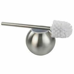 Top 10 ๐คฉ Home Basics Hide-Away Toilet Brush with Round Stainless Steel Hygienic Holder, Silver ๐ฅ