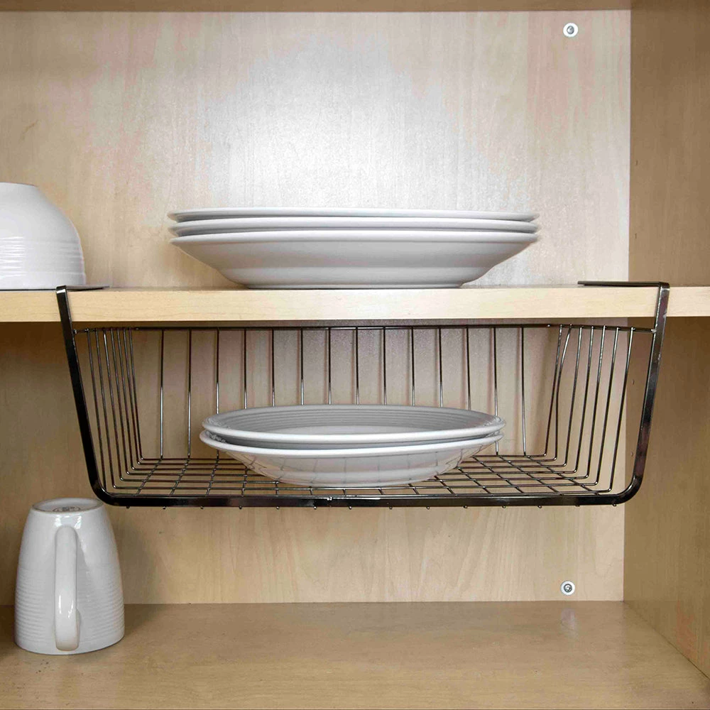 Brand new ✨ Home Basics Large Under the Shelf Basket, Black Onyx 😀 3 Brand new ✨ Home Basics Large Under the Shelf Basket, Black Onyx 😀