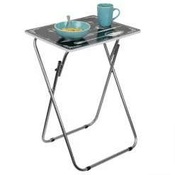 Best deal ⌛ Home Basics Bon Apetit Multi-Purpose Folding Table, Black ❤️