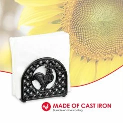 Hot Sale ✔️ Home Basics Cast Iron Rooster Napkin Holder, Black 😍 -Home Basics Sales 33afc7705b214d4e95571404f0c5cc8a 7a685a89 9c89 483e b9ae 69be7c543be7 1080x