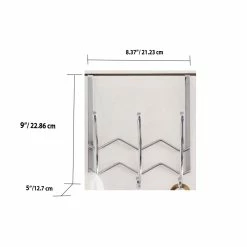 Flash Sale 🧨 Home Basics Chevron 3 Dual Hook Over the Door Organizing Rack, Chrome 🤩 -Home Basics Sales 369496b615154173a79fec7aad4a30d7 1080x