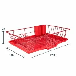 Hot Sale โ๏ธ Home Basics 3 Piece Rust-Resistant Vinyl Dish Drainer with Self-Draining Drip Tray, Red ๐ 13 Hot Sale โ๏ธ Home Basics 3 Piece Rust-Resistant Vinyl Dish Drainer with Self-Draining Drip Tray, Red ๐ -Home Basics Sales 374934d757304d4180bfdd54e5f6b962 fda2420d f8cf 435b b285 90118065ed6c 1080x