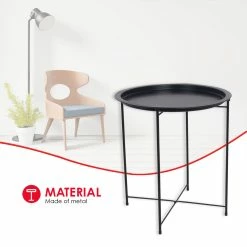 Best deal 💯 Home Basics Foldable Round Multi-Purpose Side Accent Metal Table, Matte Black 🌟 -Home Basics Sales 37990069b0f64af99490319cbf5ec1ed d96db4e9 b679 4eef 836d e597fc0781d6 1080x