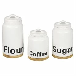 Cheap ✨ Home Basics 3 Piece Ceramic Canister Set with Bamboo Accents, White 💯 -Home Basics Sales 37dda7480bf04e9f9951e094e37e5016 1080x