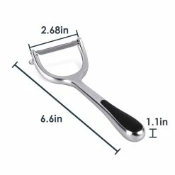 Cheapest 👍 Home Basics Nova Collection Zinc Horizontal Vegetable Peeler, Silver 🤩 -Home Basics Sales 390169dcc549455c8d5dc65381113dcd 1080x