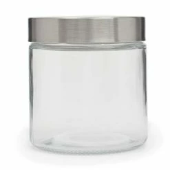 Cheap ✨ Home Basics Small 25 oz. Round Glass Canister with Air-Tight Stainless Steel Twist Top Lid, Clear ✔️ -Home Basics Sales 3ace303f2f844dadb26b77fc650dbcde 1080x