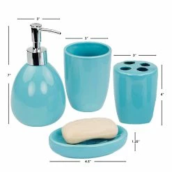 Promo 👍 Home Basics 4 Piece Bath Accessory Set, Turquoise ✔️ -Home Basics Sales 3f0cbfff0a2a431ca74015128661b9cd a853c0f1 d36b 4a7f 8221 e45ff0a7be98 1080x