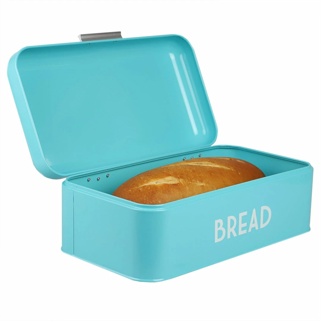 Best Pirce ❤️ Home Basics Metal Bread Box, Turquiose ⌛ 7 Best Pirce ❤️ Home Basics Metal Bread Box, Turquiose ⌛ - Image 5