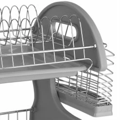 Discount 🎉 Home Basics S Shape 2 Tier Dish Drainer, Grey 🥰 -Home Basics Sales 4348a229510f4074b3910c660c3723a7 1080x
