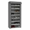 Cheap ✨ Home Basics 8 Tier Portable Polyester 👟 Shoe Closet, Grey 👍