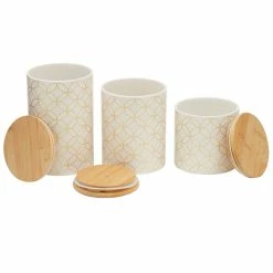 Top 10 💯 Home Basics Vescia 3 Piece Ceramic Canister Set with Bamboo Top, White 🛒 -Home Basics Sales 444a213b619d422394036ced7d28133e 1080x